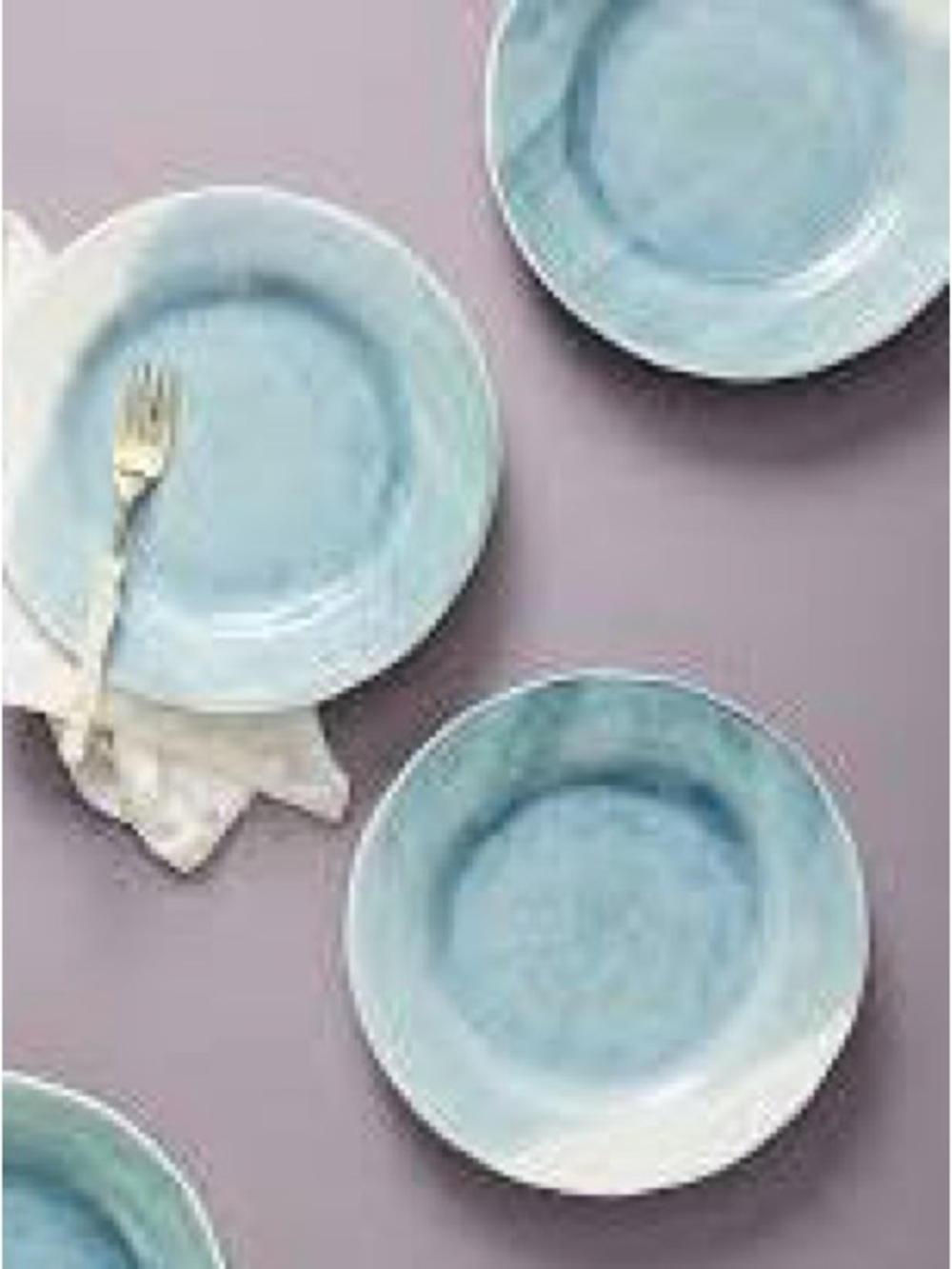 Anthropologie ~ - Cabarita Side Plates, Set of 3 7.75" diameter